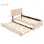 Lit plateforme tapissier simple avec lit gigogne Teddy-1292190791-1292190789