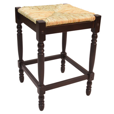 Natural Backless Bar Chair With Footrest by Darby Home Co