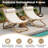 2-PiecesFoldable Outdoor Rattan Lounge Chair with 2-Position Adjustable Backrest, Waterproof Thick Foam Cushion & Detachable Headrest, Reinforced X Metal Frame Patio Chaise for Pool Beach Camping Backyard-1153813268