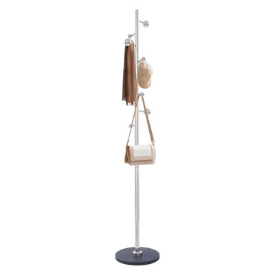 68.11In Stainless Steel Freestanding Coat Stand