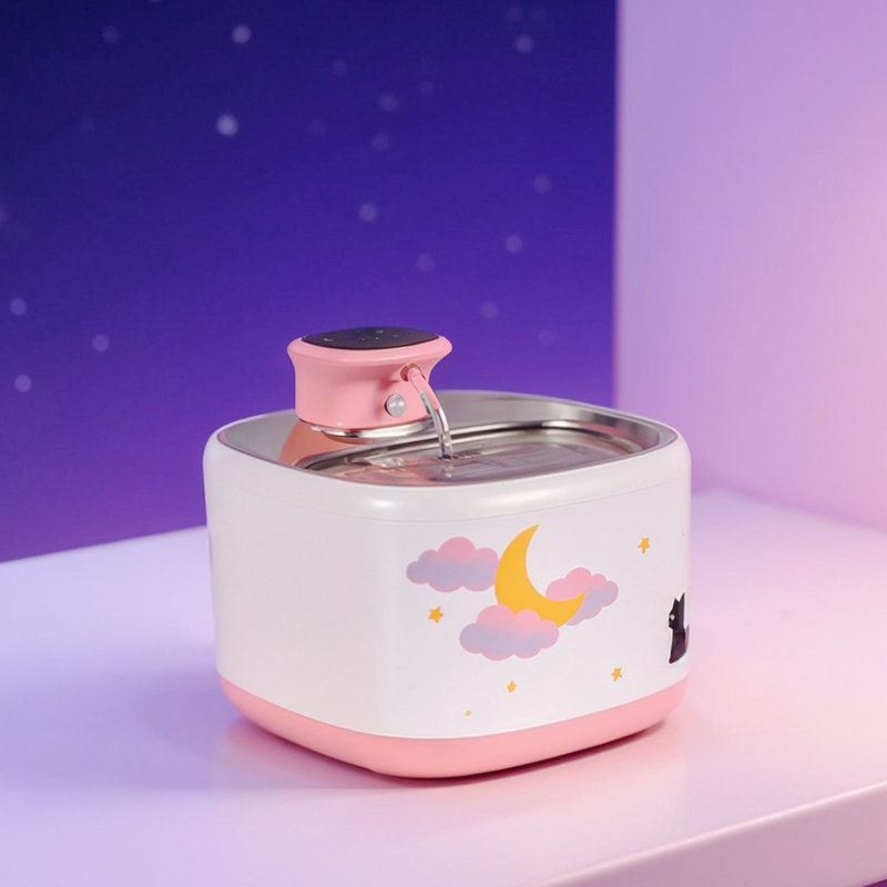 Fontaine en céramique de remplacement pour fontaine d'eau sans fil au clair de lune 71 oz