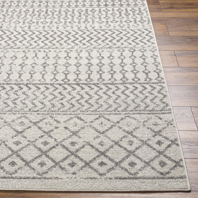 Bernhard Global Ivory/Gray Area Rug, Square 10'