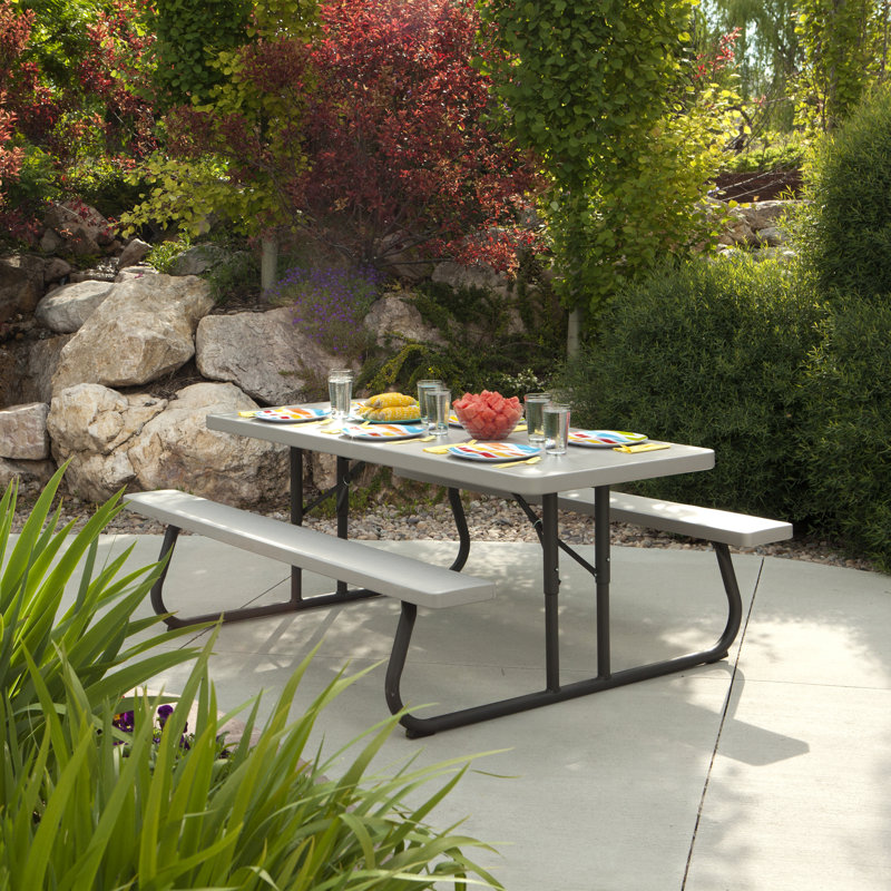 8 - Person Wood Patio Dining Set with Rectangular Table, Putty