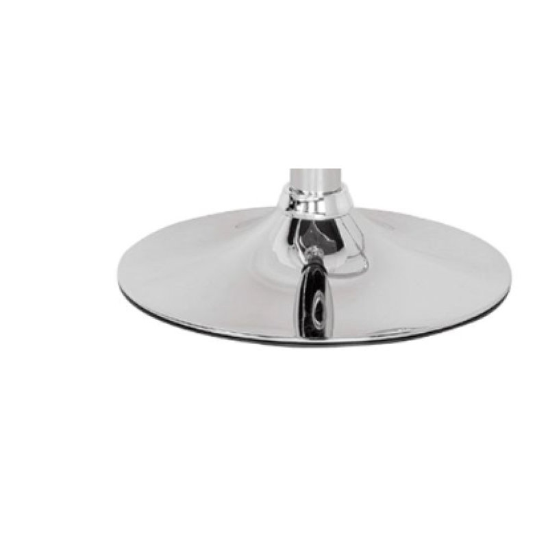 Tabouret réglable pivotant avec finition chromée Rania