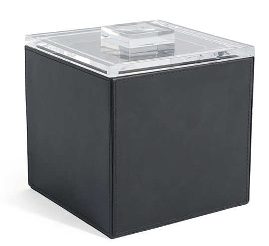 Seau à glace carré 3,5 qt London, Noir