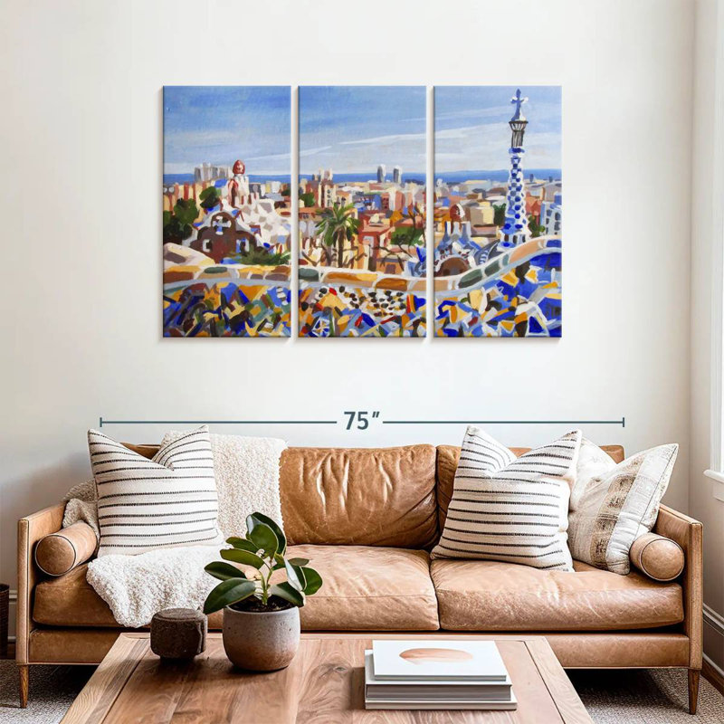 Sirci Barcelona Gaudi, H 36 po x l 57 po