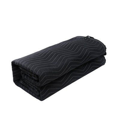Sound Dampening Blanket, 96" x 80", Extra Large Studio Grommeted Soundproof Blanket with Grommets, Light Blocker for Door Acoustic Noise Blocking Blanket Studio Sound Absorption Sheet, Black