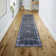 Sarok All-Over Persian Machine-Washable Black/Blue Rug