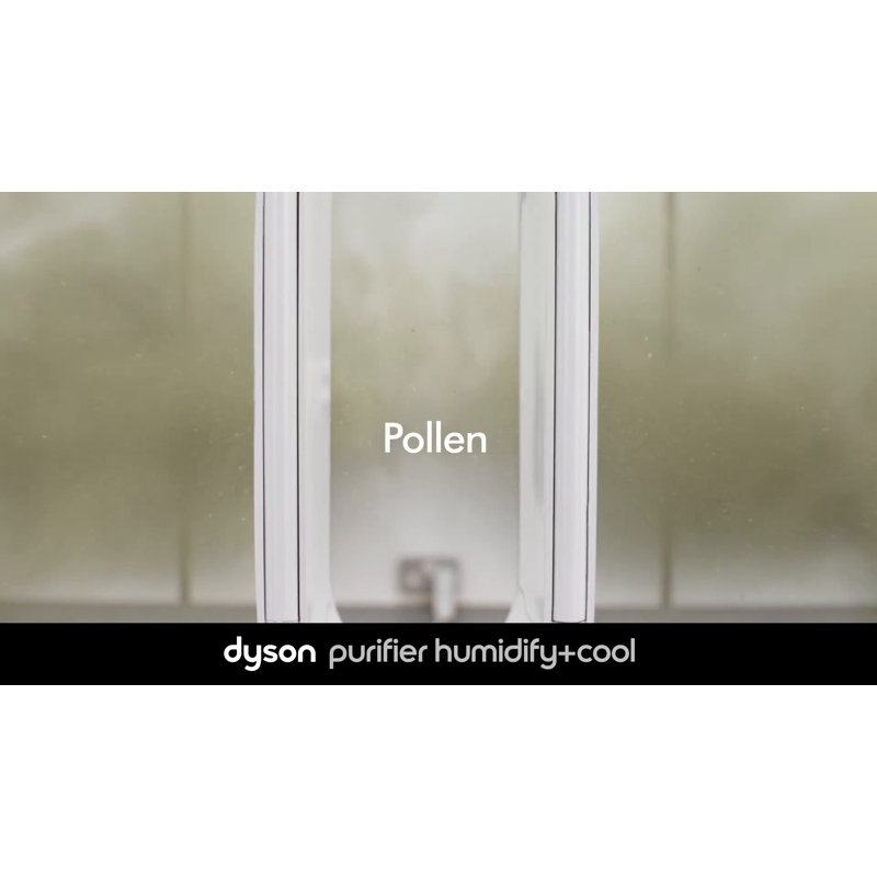 White and Silver Smart Air Purifier with HEPA Filter