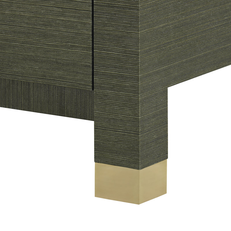 Camden 3-Drawer Side Table, Deep Olive