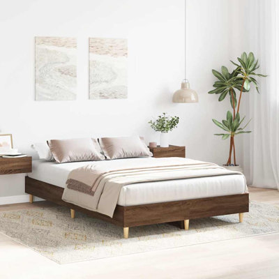 Bed Frame No Mattress Engineered Wood