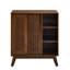 Armoire de rangement avec tablettes ouvertes et portes coulissantes-1174898751