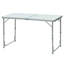 Table de camping pliante portative en aluminium facile à nettoyer