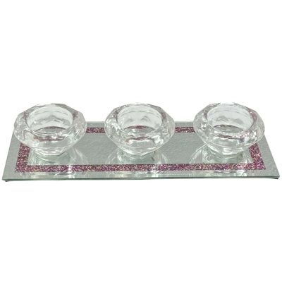 Glass Tabletop Tealight Holder