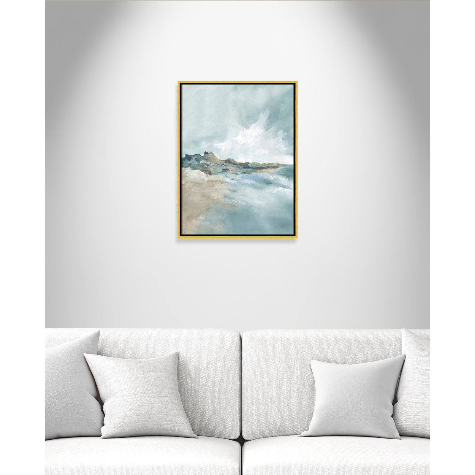 Coralie "Sandpoint" Print by Carol Robinson, 25.5" H x 19.5" W, Gold