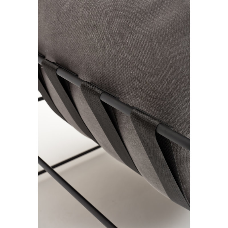 Danita Armchair, Washed Grey Performance Canvas