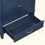Meuble-lavabo de salle de bain avec lavabo de style rétro, espace de rangement multifonctionnel, tablette de porte, porte à fermeture en douceur (robinet non inclus)