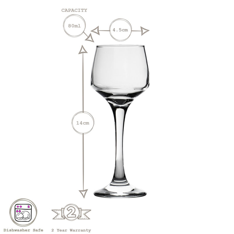 80ml Red Wine Glass Set