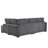 93" L Shaped Sofa Upholstered Soft Corduroy Sectional Couch With Reversible Chaise Lounge For Living Room, Apartment-1533741200