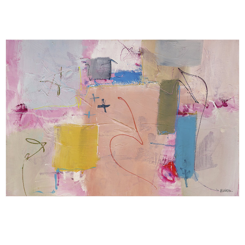Abstract Imoermanence I by Bruno Vázquez - Wrapped Canvas Painting, 80cm H x 120cm W x 3cm D