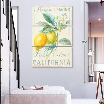 Plaque murale Kema Floursack Lemon II