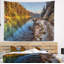 Paysage, lac placide, entre les montagnes-28491614