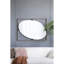 Miroir coquelicot avec cadre en métal doré 30 po x 1 po x 40 po - Pièce de décoration de salle de bain et de décoration de style ovale moderne Élément chic