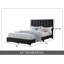 Upholstered Storage Platform Bed with Drawers & Adjustable Tufted Headboard, No Box Spring Required, Black, Double-2011000617-2011000791
