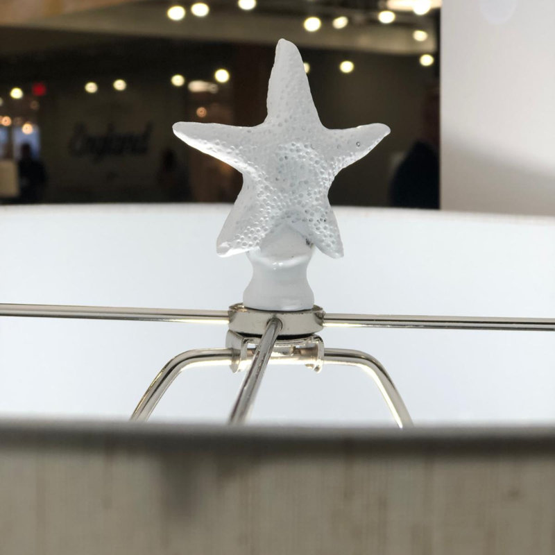Aloysuis Elegant Starfish White Table Lamps - 3 Way Switch