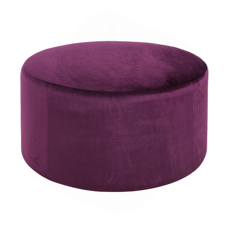 Repose-pieds rond moderne et confortable (SEULEMENT UN OTTOMAN), Mauve