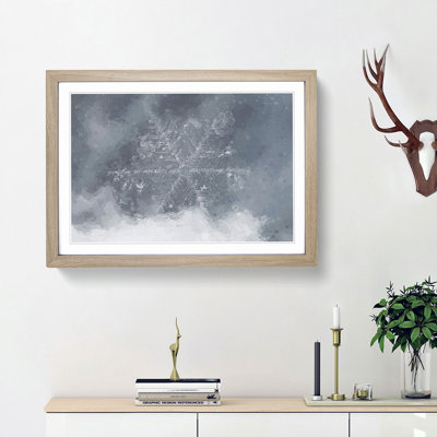 A Snowflake in Abstract - Framed Print