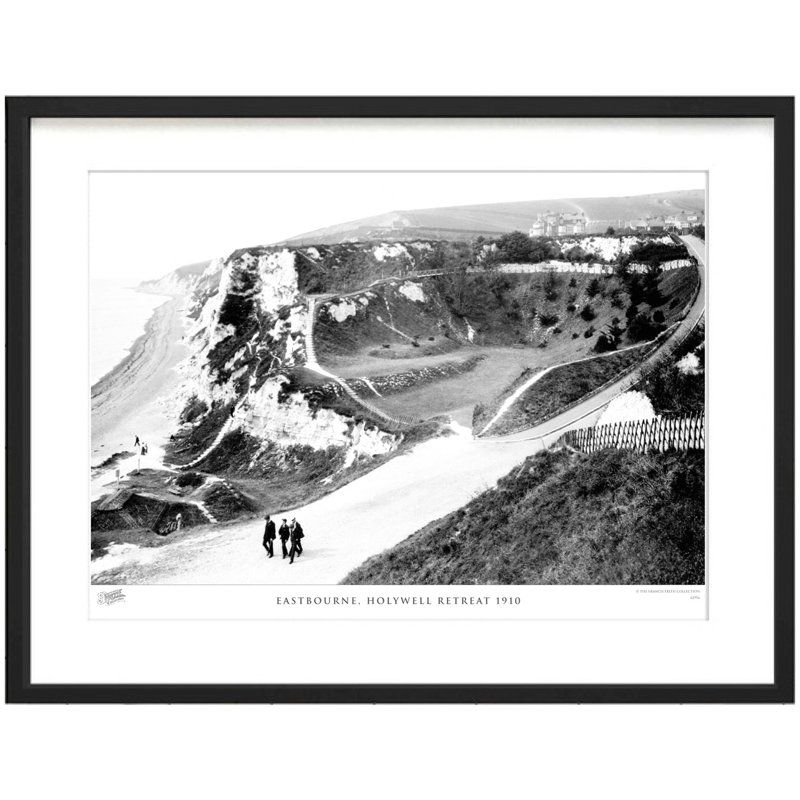 Eastbourne, Holywell Retreat 1910 by Francis Frith - Single Picture Frame Print, 40cm H x 50cm W x 2.3cm D