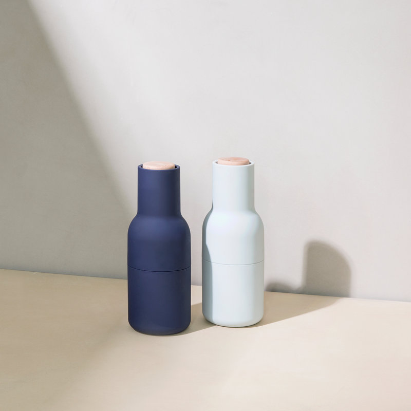 Bottle Grinder Ceramic Salt & Pepper Mill, Blue