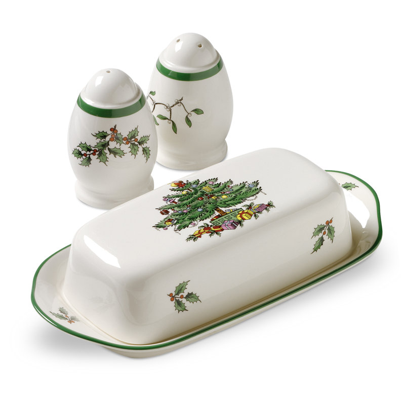 Ensemble d'hôtesse de Noël 3 pièces Spode