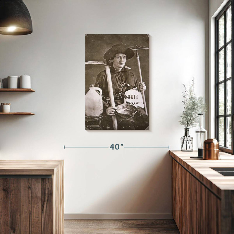 Leisha Gold Rush Prospector, 36" H x 24" W