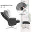 Fauteuil inclinable pivotant avec repose-pieds, similicuir-270824572