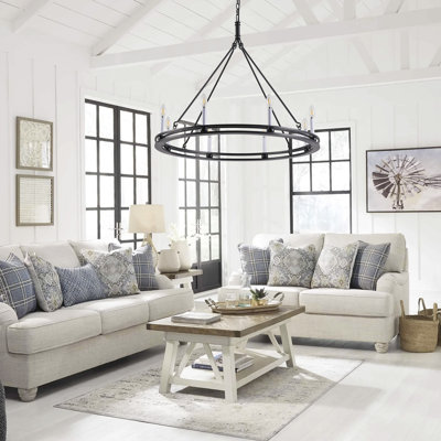 Solveiga 8 - Light Iron Dimmable Globe Chandelier
