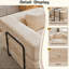 Canapé à compression, canapé-lit convertible au sol avec structure de forme fixe, canapé modulaire désossé, aucun assemblage requis, tissu chenille, pour la chambre du salon-1053275903