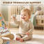 AIYAPLAY Wooden Baby Walker, Toddler Push Along Walker, 18 Months+, Natural