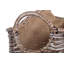 Wicker Scoop Neck Hessian Lined Basket-621230022