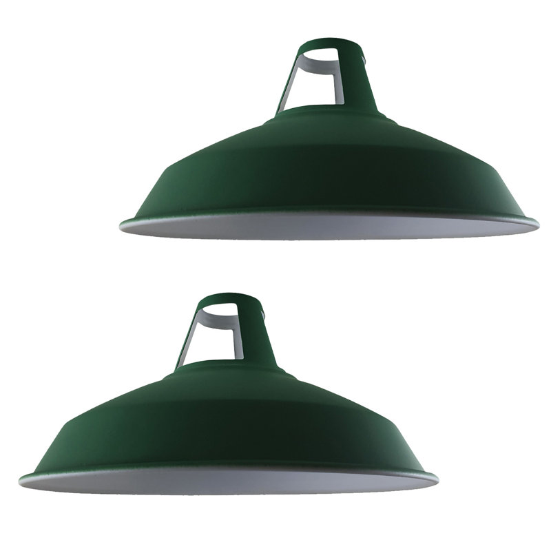 Alkis 16 cm H Bowl Lamp Shade ( Uno ), Light Green