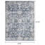 Tapis oriental bleu / crème en polypropylène tissé à la machine Aldin-1718037413