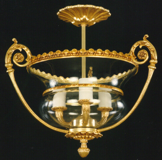 Barreras Glass Semi Flush Mount