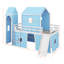 Lit mezzanine simple avec glissade et tour-1419212638