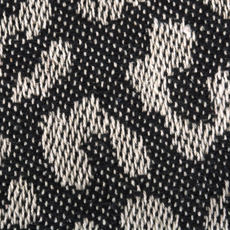 Dll Hand Woven Throw Blanket, Black