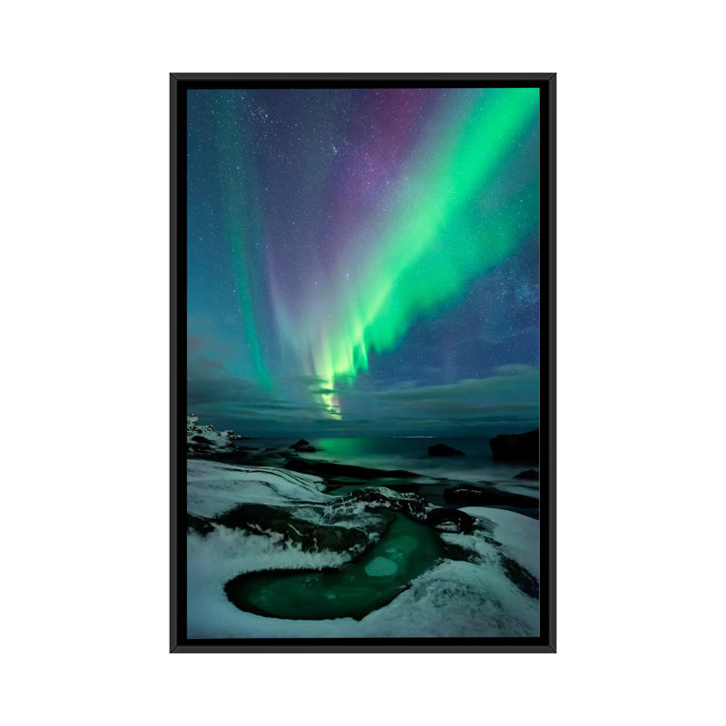 « epic creation », impression sur toile, H 26 po x l 18 po x P 1,5 po, Pas de tapis, Toile avec cadre noir