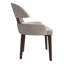 Chaise d'appoint de salle à manger en cuir avec dossier incurvé Consida-340010621