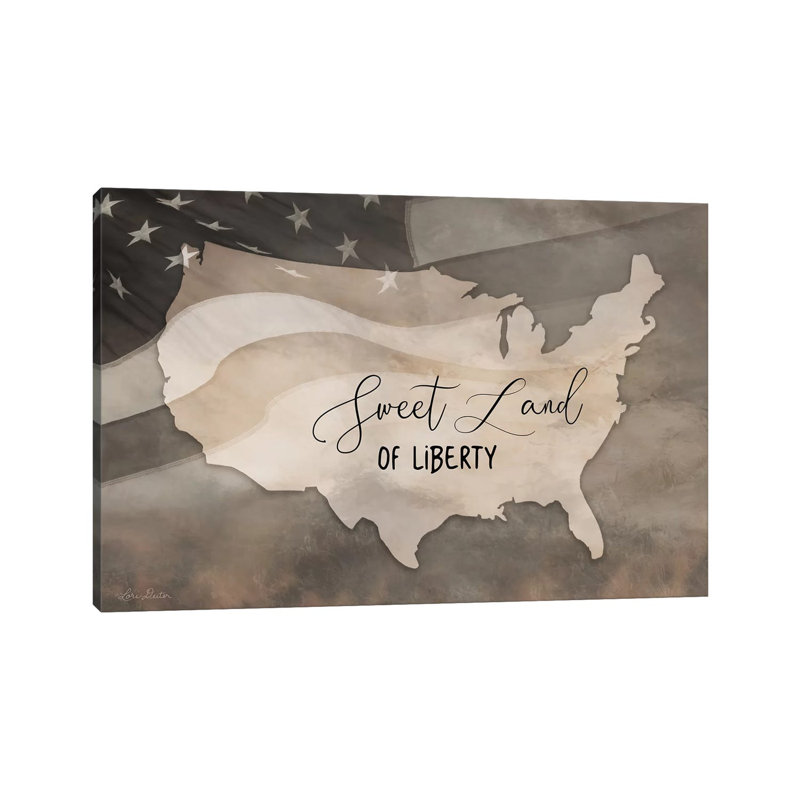 Sweet Land Of Liberty by Lori Deiter - Wrapped Canvas Print, 101.6 cm H x 66.04 cm W x 1.91 cm D