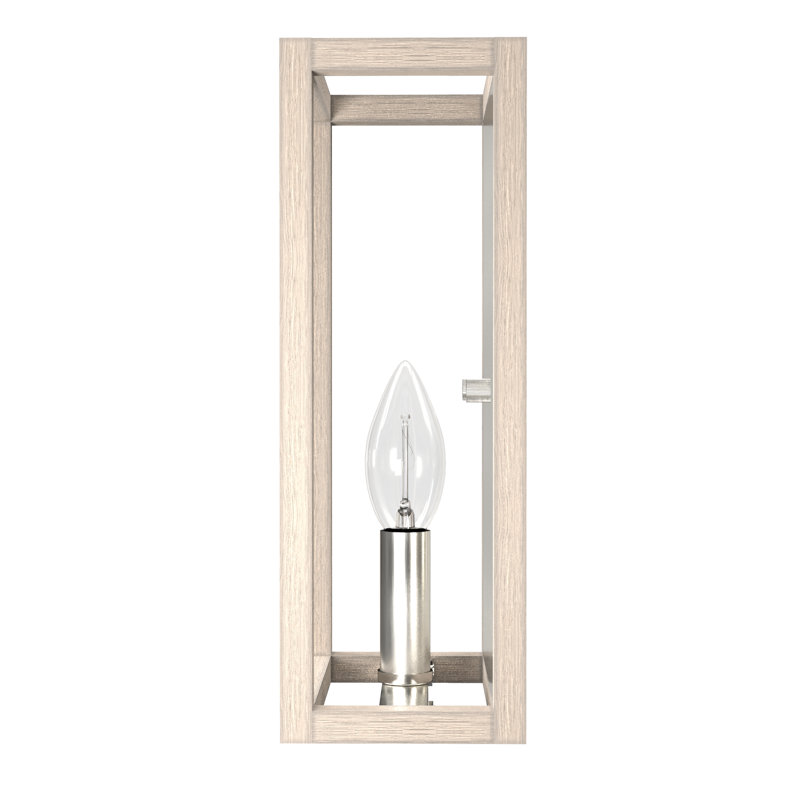 Elegant Brushed Nickel Dimmable Wall Sconce, Direct & Plug-In Electric