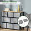 Commode 8 tiroirs en tissu avec structure de rangement en acier